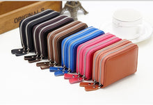 Load image into Gallery viewer, women wallet Genuine Leather business wallet