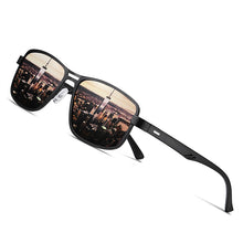 Load image into Gallery viewer, Men Fashion Sunglasses Polarized Square Metal Frame