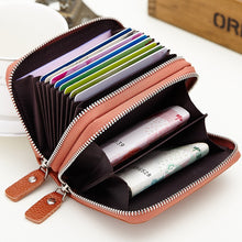 Load image into Gallery viewer, women wallet Genuine Leather business wallet