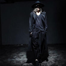 Load image into Gallery viewer, men retro loose linen cropped pants
