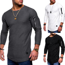 Load image into Gallery viewer, Solid Polyester T Shirt Men Spring Autumn

